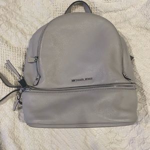 Gray Michael Kors backpack